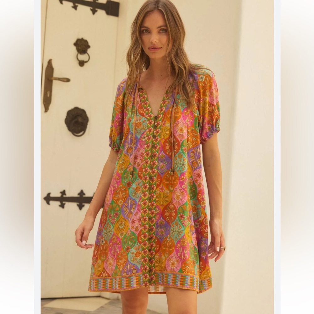 Nine Lives Bazaar Harper Mini Dress Kasbah